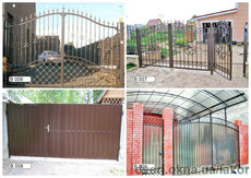 Ворота из пофнастила